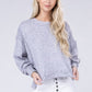 Brushed Melange Hacci Oversized Sweater