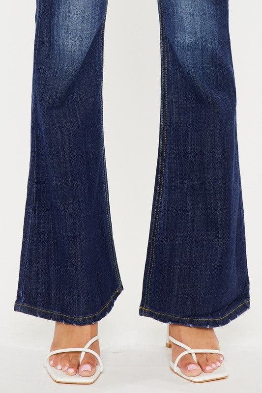 Mid Rise Flare Jeans