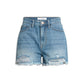 High Rise Denim Shorts