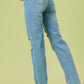 High Rise Distressed Wide Leg Jeans