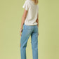 High Rise Distressed Wide Leg Jeans