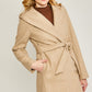 JQ Fleece Belted Hoodie Coat