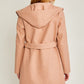 JQ Fleece Belted Hoodie Coat