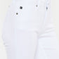 Mid Rise White Flare Jeans