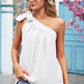 Tied One-Shoulder Blouse