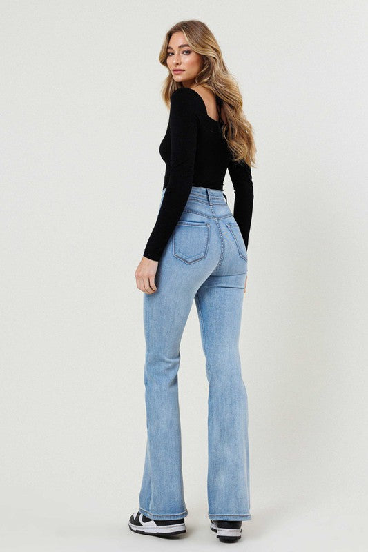 High Waisted Flare Jean