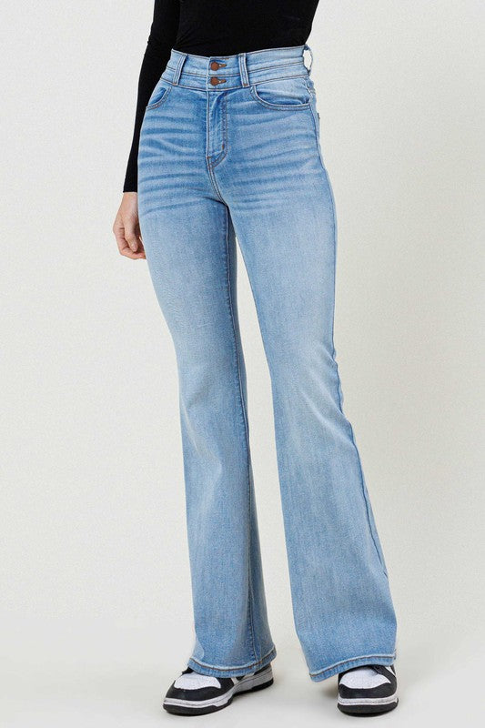 High Waisted Flare Jean