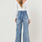 High Rise Wide Leg In Vintage Acid Wash