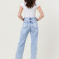 High Waisted Straight Leg In Vintage Acid Wash