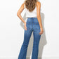 High Waisted Distressed Bootcut