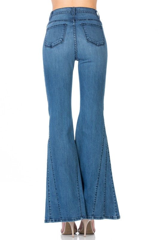 Flare Jean Bell Bottom Wide Leg Denim Pants