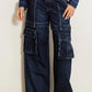 Cargo Pocket Wide Jeans