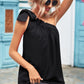 Tied One-Shoulder Blouse