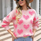 Heart Print Sweater