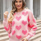 Heart Print Sweater