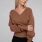 Cross Wrap Pullover Sweater