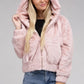 Fluffy Zip-Up Teddy Hoodie