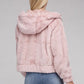 Fluffy Zip-Up Teddy Hoodie