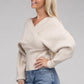 Cross Wrap Pullover Sweater