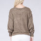 Brushed Melange Hacci Oversized Sweater