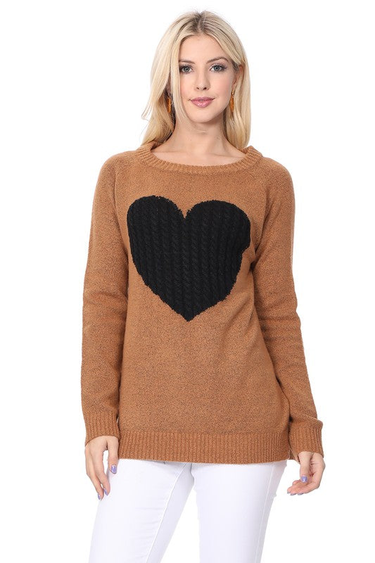 Cozy Heart Pullover Sweater