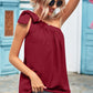 Tied One-Shoulder Blouse