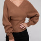 Cross Wrap Pullover Sweater