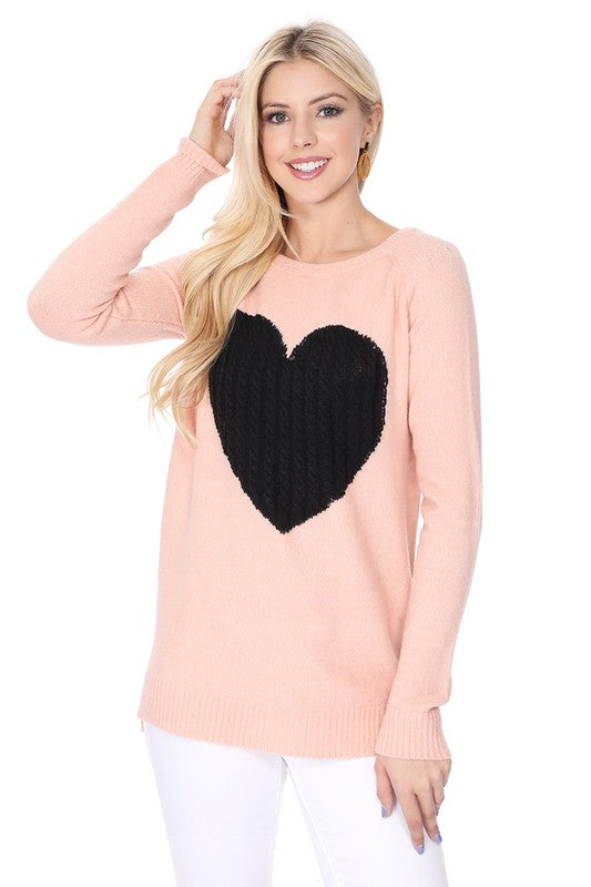 Cozy Heart Pullover Sweater