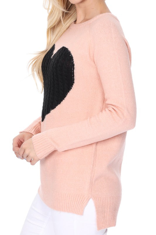 Cozy Heart Pullover Sweater