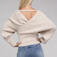 Cross Wrap Pullover Sweater