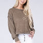 Brushed Melange Hacci Oversized Sweater