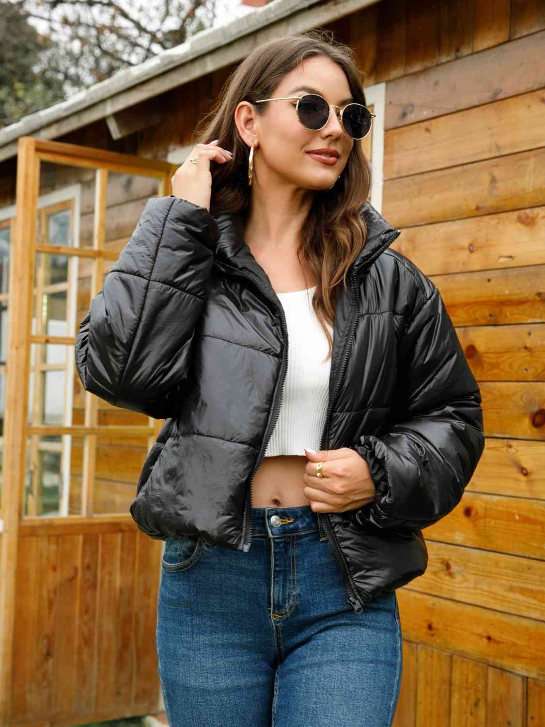 Cropped Puffer Jacket