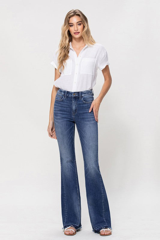 Woman in jeans and white shirt