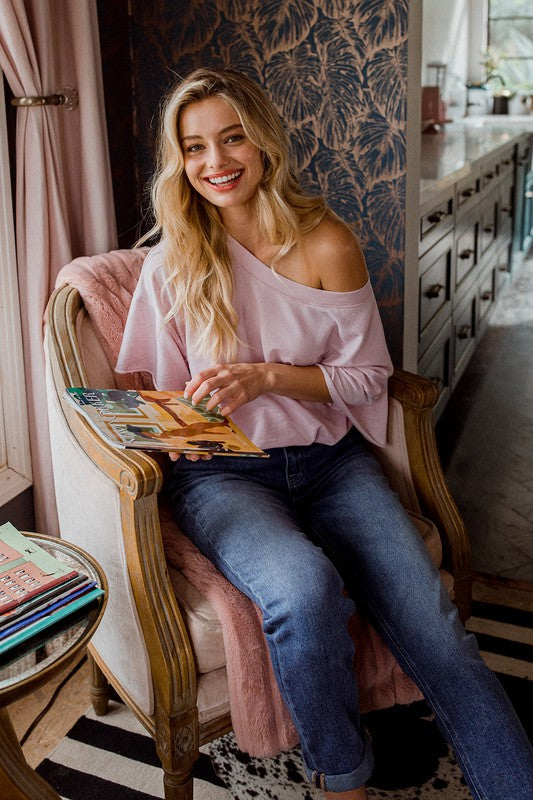 Woman in cropped jeans