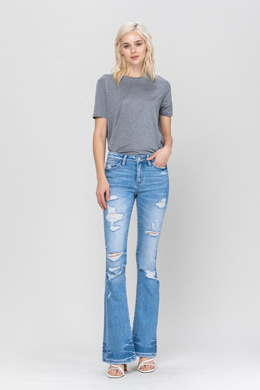 Girl in jeans and t-shirt