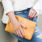 Butternut squash colored clutch