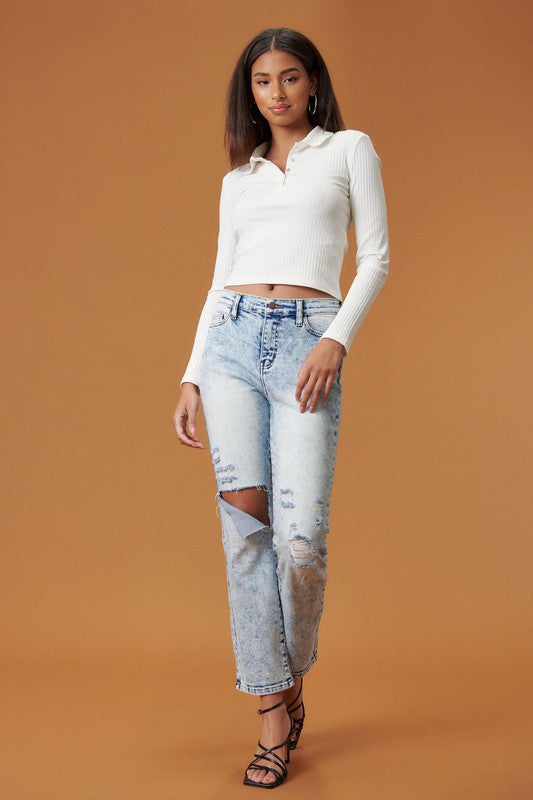 Woman in jeans