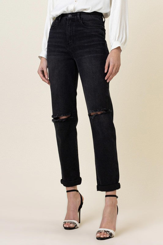  Woman in black jeans