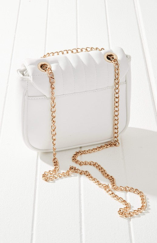 White shoulder bag