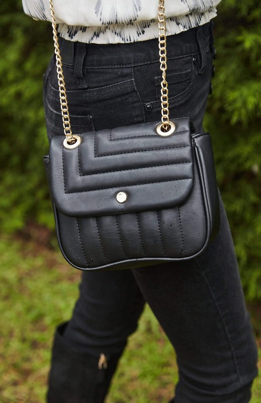 Black shoulder bag