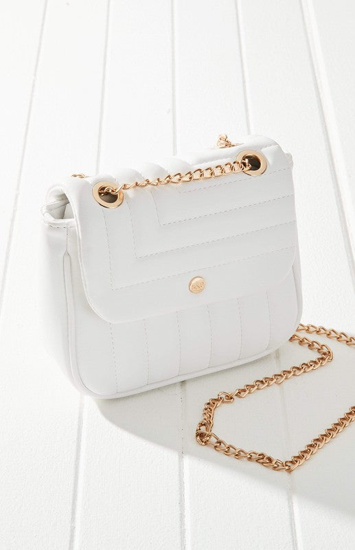 White shoulder bag