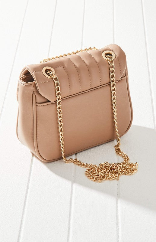 Nude shoulder bag