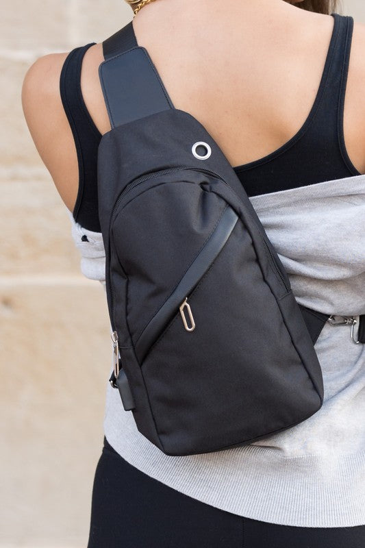 Black crossbody bag