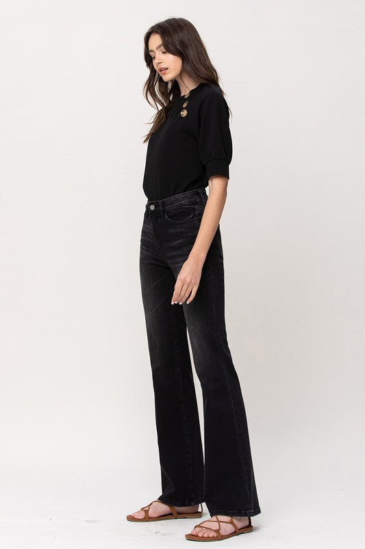 Woman in black jeans