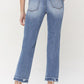 High Rise Crop Straight Jeans