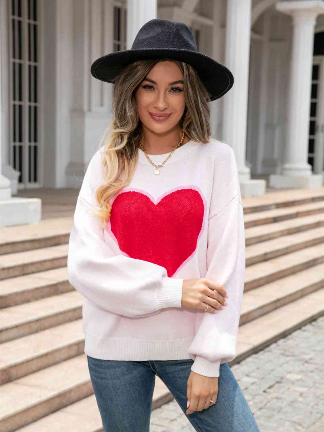 Heart Graphic Sweater