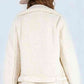 Zip-Up Belted Sherpa Jacket