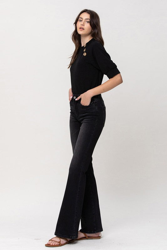 Woman in black jeans