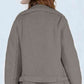 Zip-Up Belted Sherpa Jacket