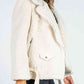 Zip-Up Belted Sherpa Jacket